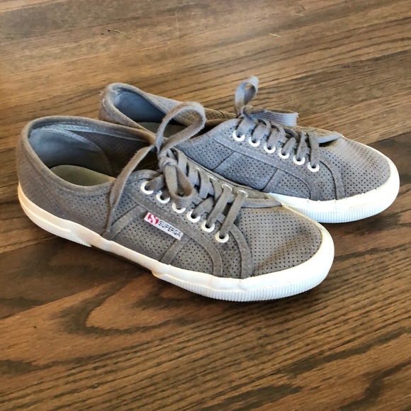superga perforated suede